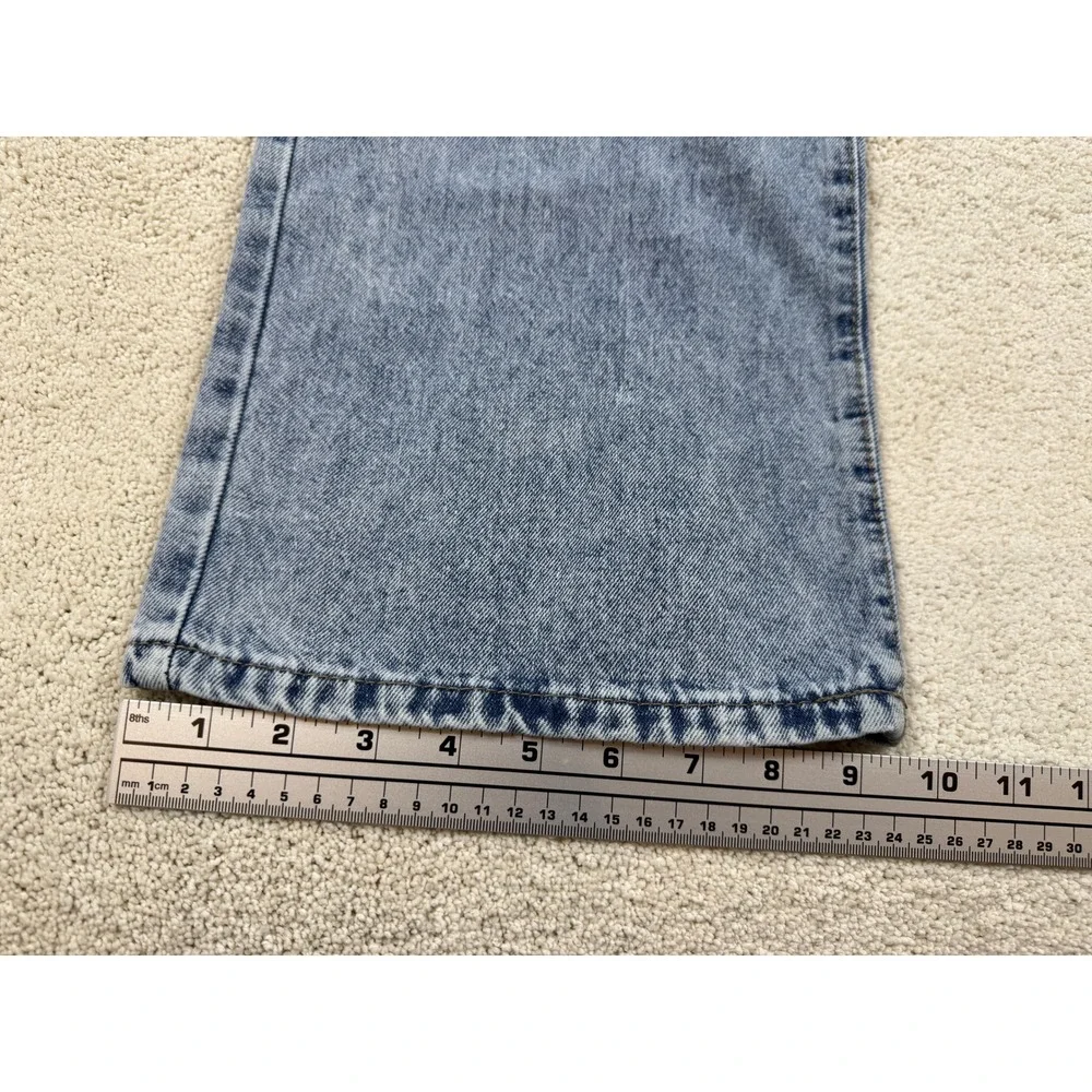 Love Soho High-Waisted Wide Leg Acid Wash Blue Jeans Women's Sz 7 (29x30) #1476